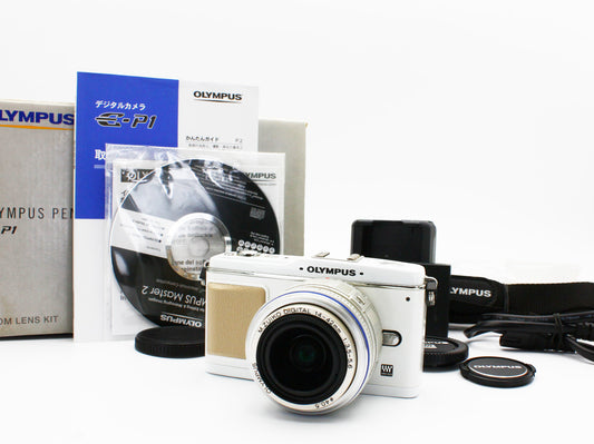 OLYMPUS PEN E-P1 Digital Camera M.ZUIKO 14-42mm f/3.5-5.6 Lens JAPAN【Exc+4】