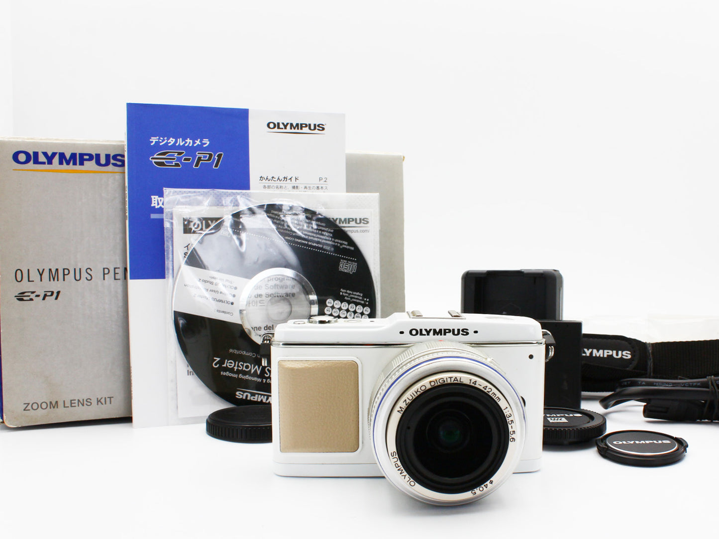OLYMPUS PEN E-P1 Digital Camera M.ZUIKO 14-42mm f/3.5-5.6 Lens JAPAN【Exc+4】