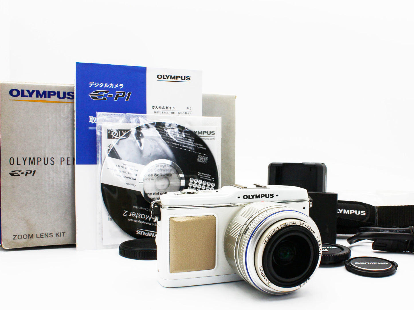 OLYMPUS PEN E-P1 Digital Camera M.ZUIKO 14-42mm f/3.5-5.6 Lens JAPAN【Exc+4】