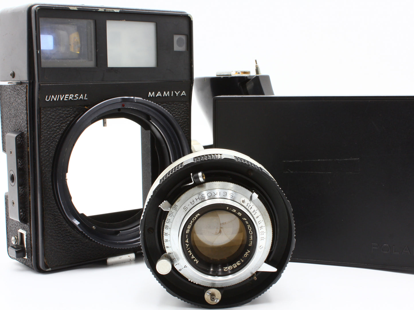 MAMIYA UNIVERSAL Rangefinder Film Camera SEKOR 100mm f/3.5 Lens JAPAN【Exc+3】