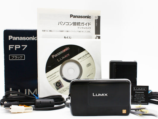 Panasonic LUMIX DMC-FP7 16MP Compact Digital Camera Black from JAPAN 【NearMint】