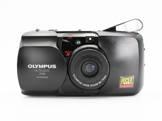 Olympus Mju Zoom Panorama 35mm Point & Shoot Film Camera from JAPAN【Very Good】