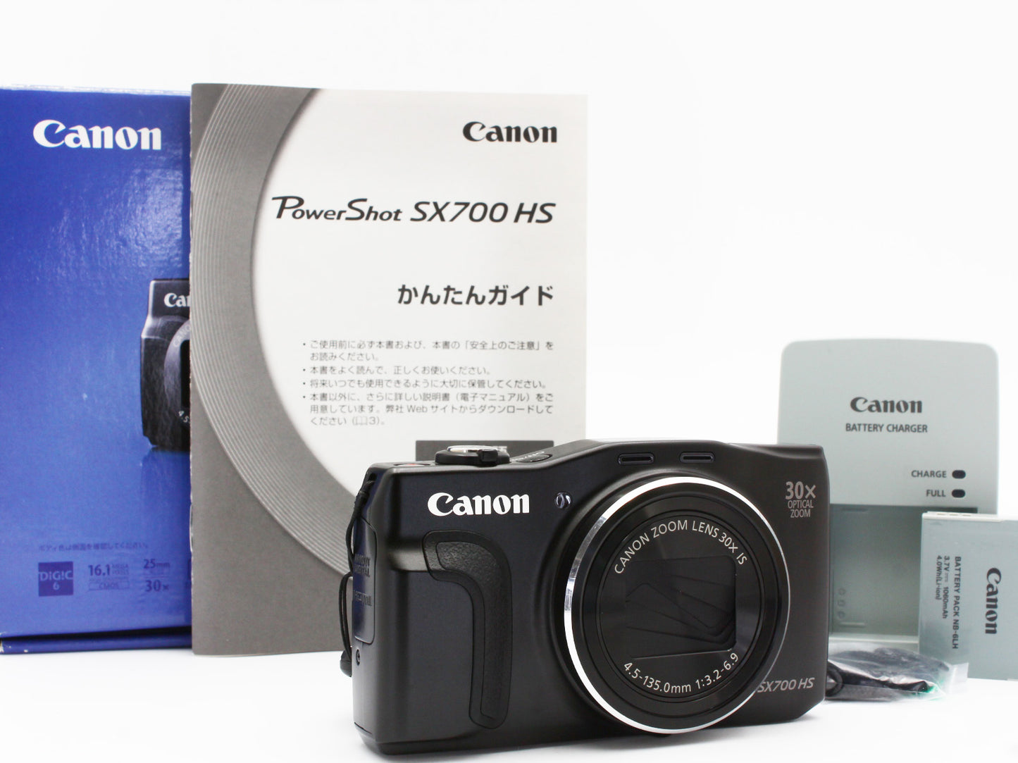 Canon PowerShot SX700 HS 16MP Digital Camera Black 30x Zoom Lens JAPAN【NearMint】