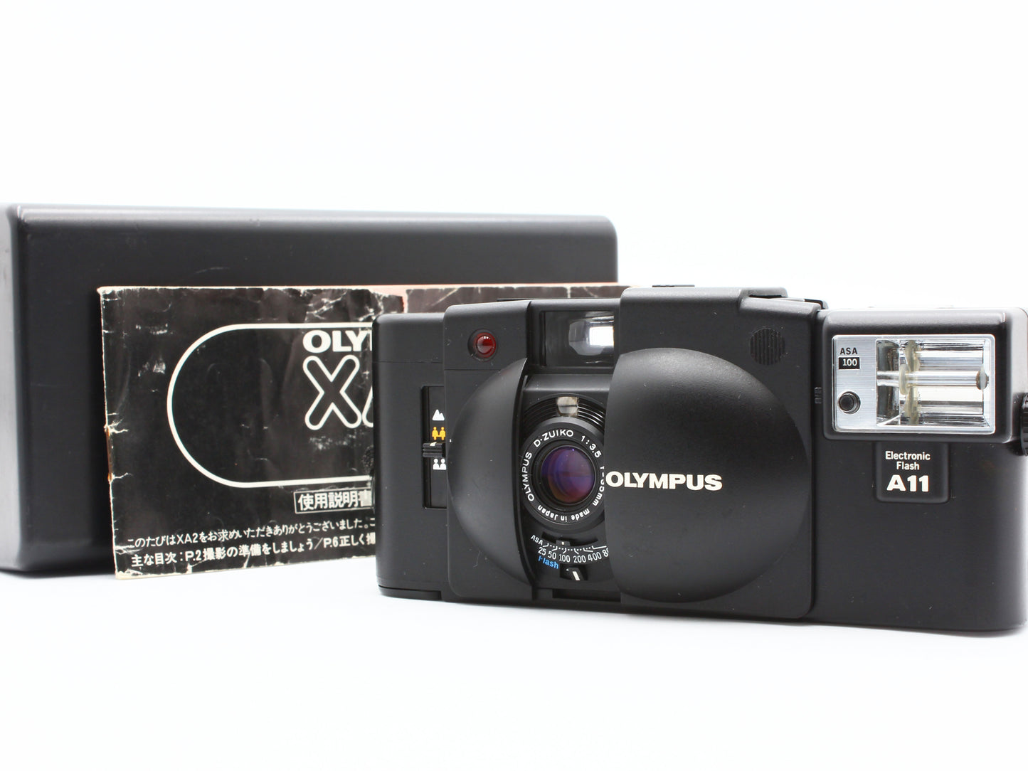 OLYMPUS XA2 35mm Point & Shoot Film Camera A11 Flash from JAPAN【Exc+4】