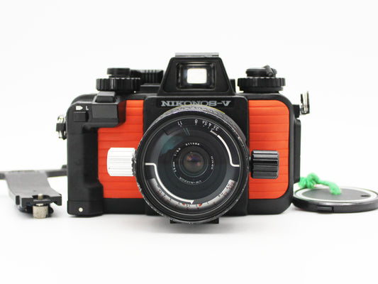 Nikon Nikonos V Orange SLR Film Camera UW Underwater 28mm f/3.5 Lens JAPAN【Exc+5】