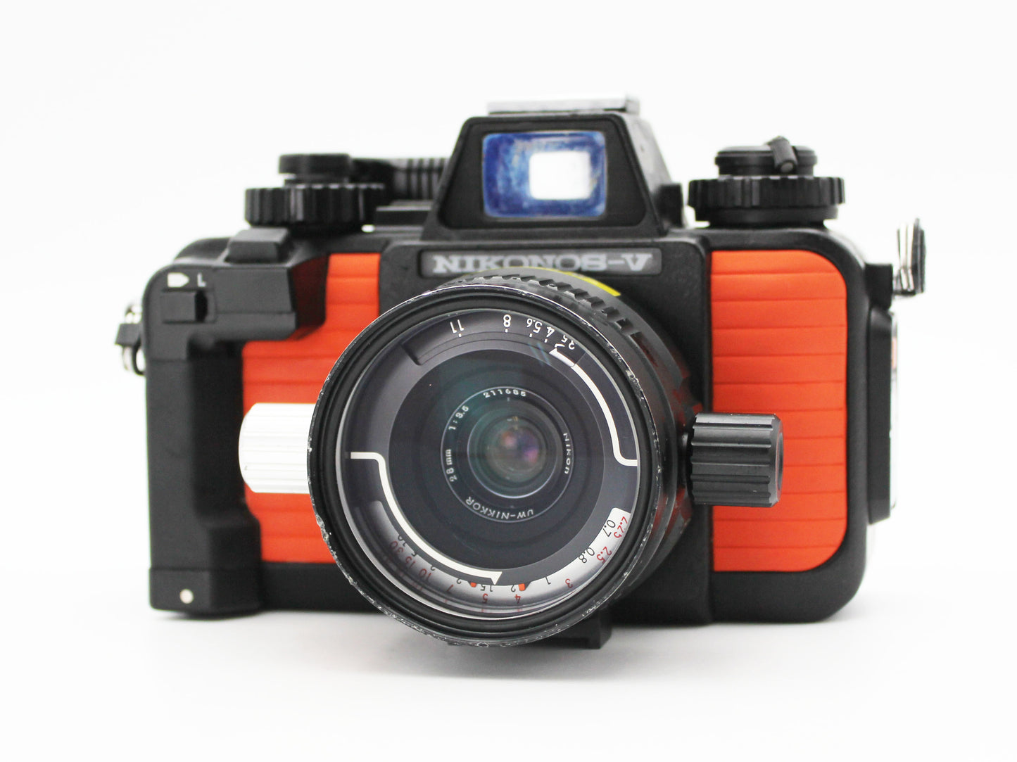 Nikon Nikonos V Orange SLR Film Camera UW Underwater 28mm f/3.5 Lens JAPAN【Exc+5】
