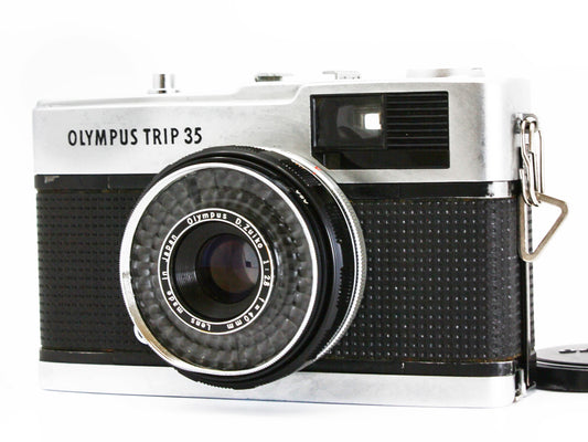 Olympus Trip 35 35mm Film Camera Silver D.Zuiko 40mm f/2.8 Lens JAPAN【Exc+4】