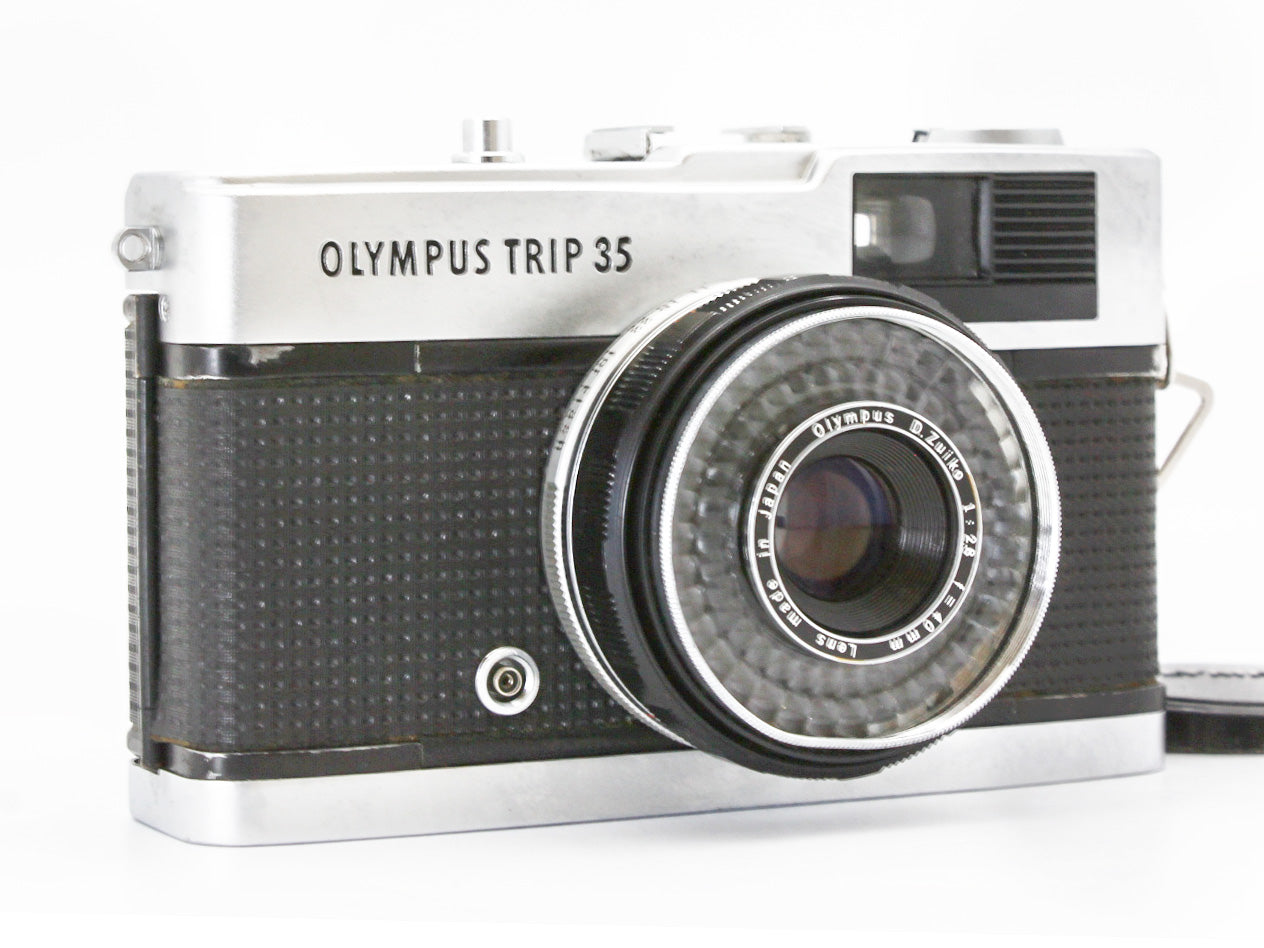 Olympus Trip 35 35mm Film Camera Silver D.Zuiko 40mm f/2.8 Lens JAPAN【Exc+4】