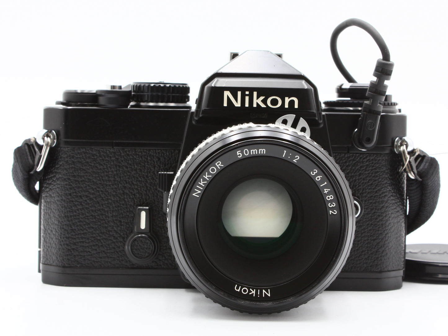 Nikon FE Black 35mm SLR Film Camera NIKKOR Ai 50mm f/2 Lens from JAPAN【Exc+4】
