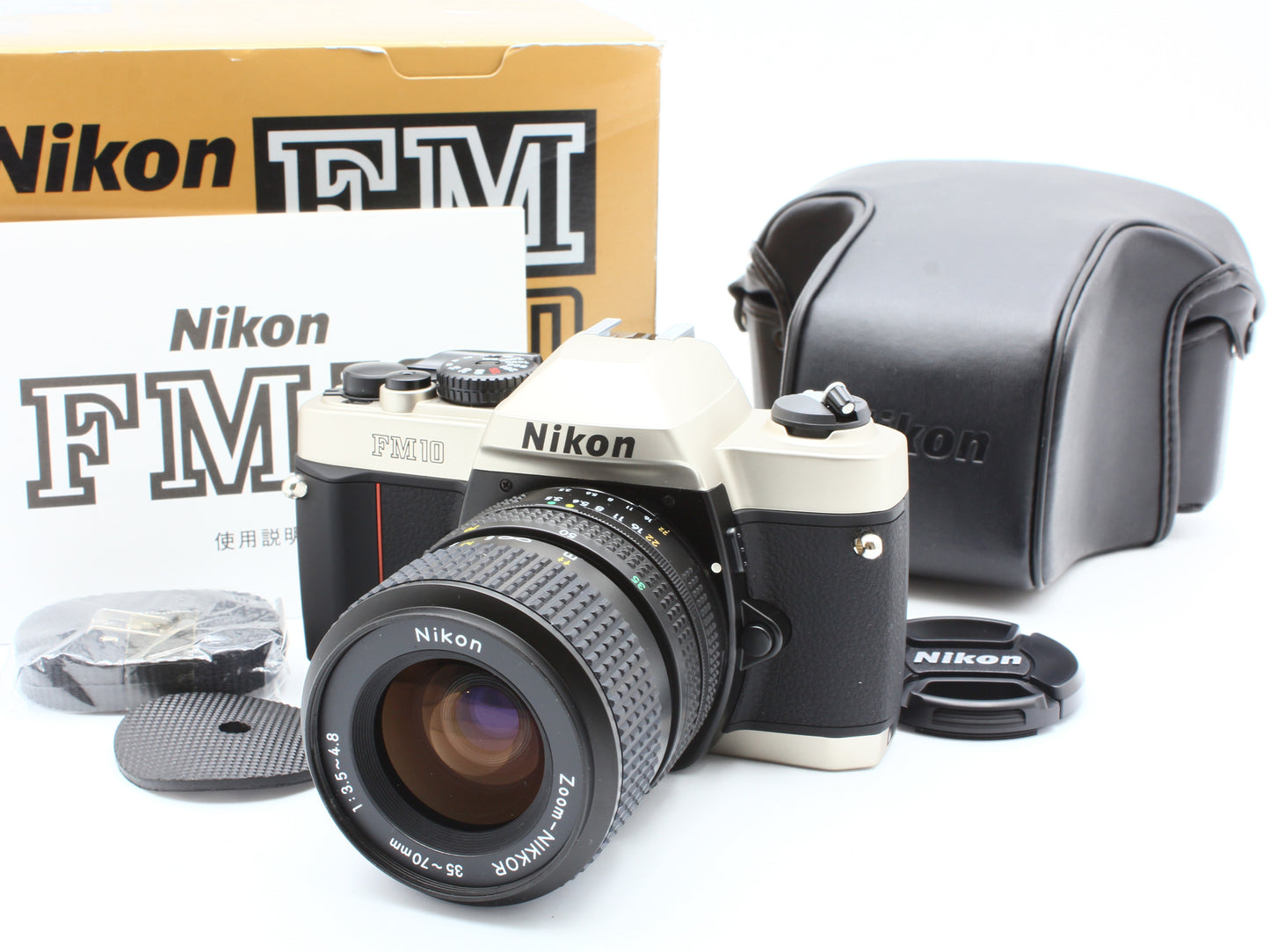 Nikon FM10 35mm SLR Film Camera Zoom-NIKKOR 35-70mm f/3.5-4.8 Lens JAPAN【Exc+5】