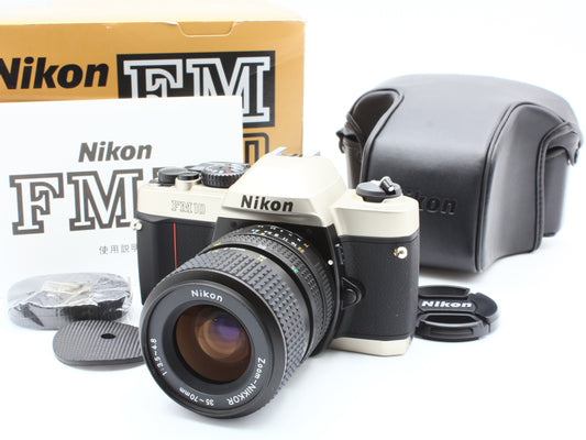 Nikon FM10 35mm SLR Film Camera Zoom-NIKKOR 35-70mm f/3.5-4.8 Lens JAPAN【Exc+5】