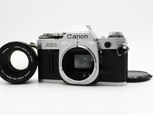 Canon AE-1 SLR Film Camera FD 50mm F1.4 S.S.C Lens from JAPAN【Exc+4】