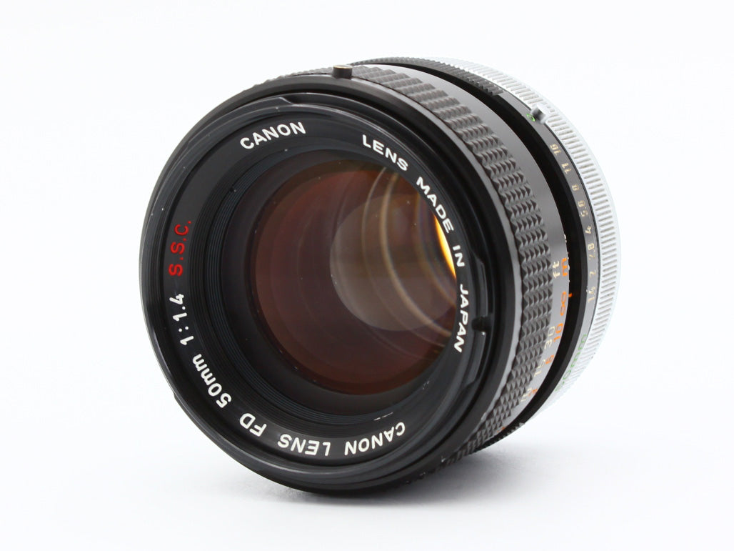 CANON A-1 SLR Film Camera BLACK FD 50mm f/1.4 S.S.C Lens from JAPAN 【As-is】