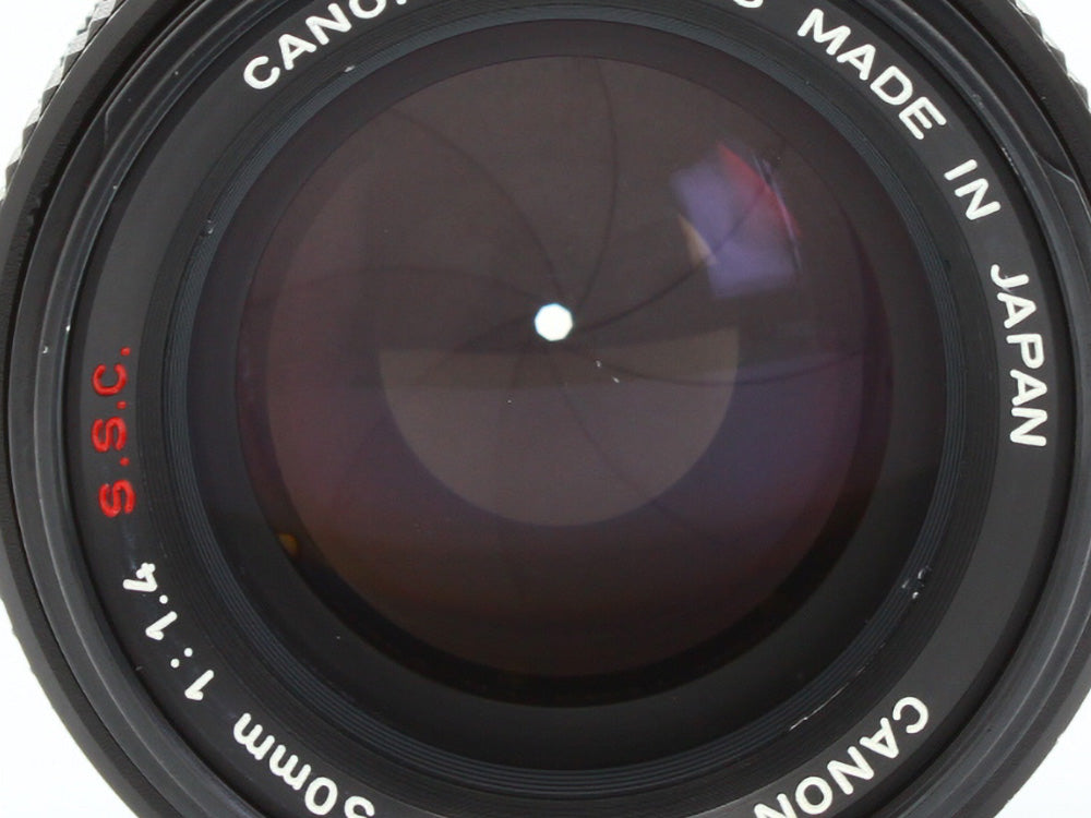 CANON A-1 SLR Film Camera BLACK FD 50mm f/1.4 S.S.C Lens from JAPAN 【As-is】