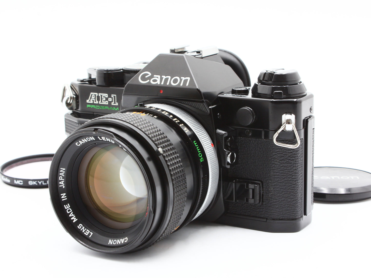 Canon AE-1 PROGRAM SLR Film Camera Canon FD 50mm f/1.4 S.S.C Lens JAPAN【Exc+4】