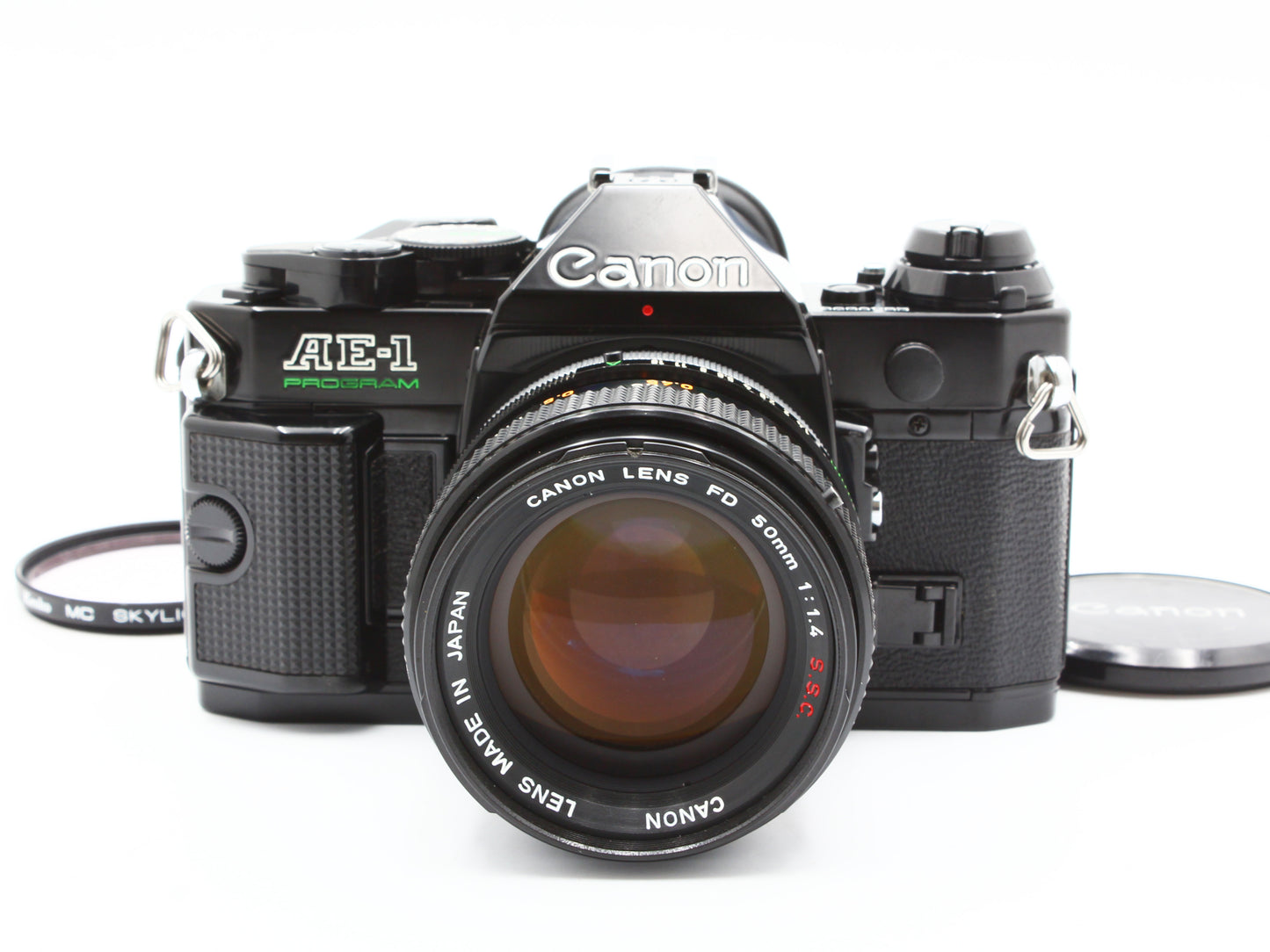 Canon AE-1 PROGRAM SLR Film Camera Canon FD 50mm f/1.4 S.S.C Lens JAPAN【Exc+4】