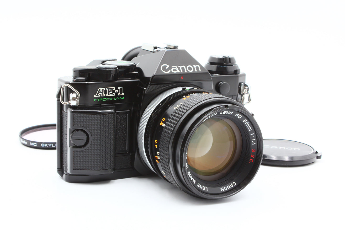 Canon AE-1 PROGRAM SLR Film Camera Canon FD 50mm f/1.4 S.S.C Lens JAPAN【Exc+4】