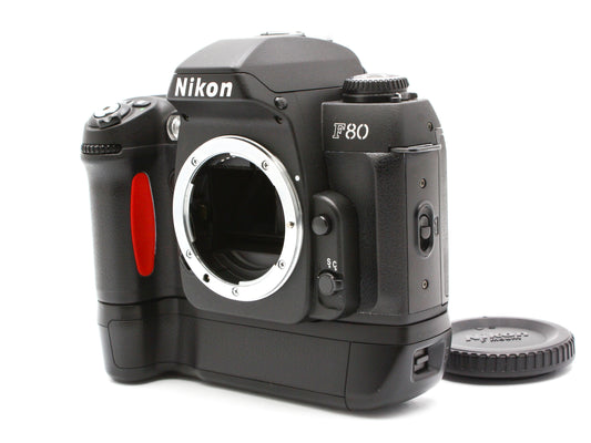 Nikon F80 Black SLR 35mm Film Camera Body MB-16 from JAPAN【NearMint】