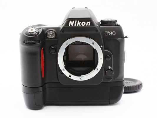 Nikon F80 Black SLR 35mm Film Camera Body MB-16 from JAPAN【NearMint】