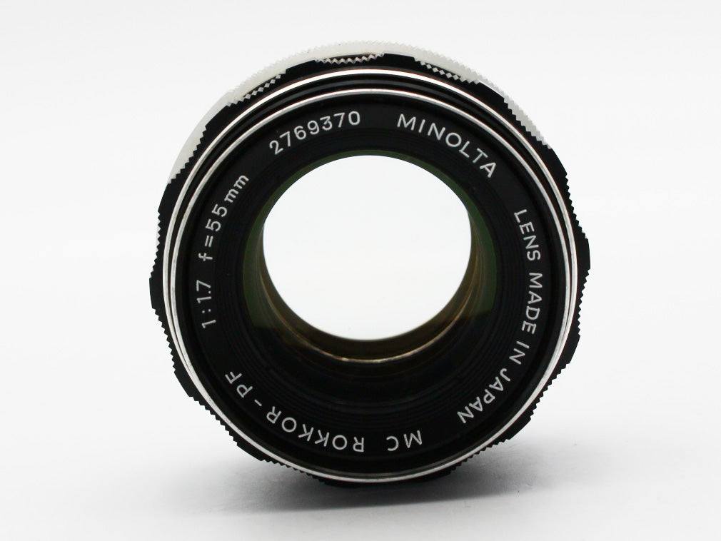 Minolta SRT-101 35mm SLR Film Camera MC ROKKOR PF 55mm f/1.7 Lens JAPAN【Exc+4】