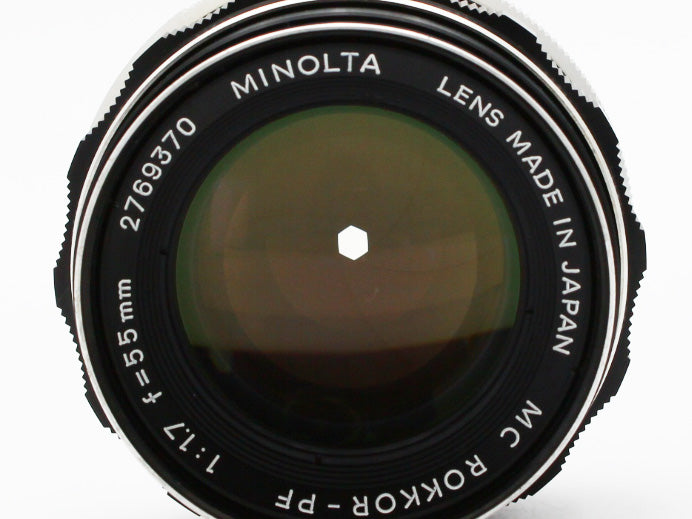 Minolta SRT-101 35mm SLR Film Camera MC ROKKOR PF 55mm f/1.7 Lens JAPAN【Exc+4】