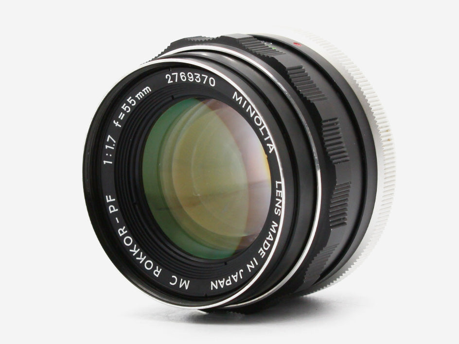 Minolta SRT-101 35mm SLR Film Camera MC ROKKOR PF 55mm f/1.7 Lens JAPAN【Exc+4】