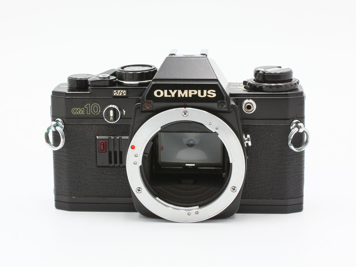 OLYMPUS OM10 SLR Film Camera E.Zuiko Auto-T 135mm f/3.5 Lens JAPAN【Exc+3】