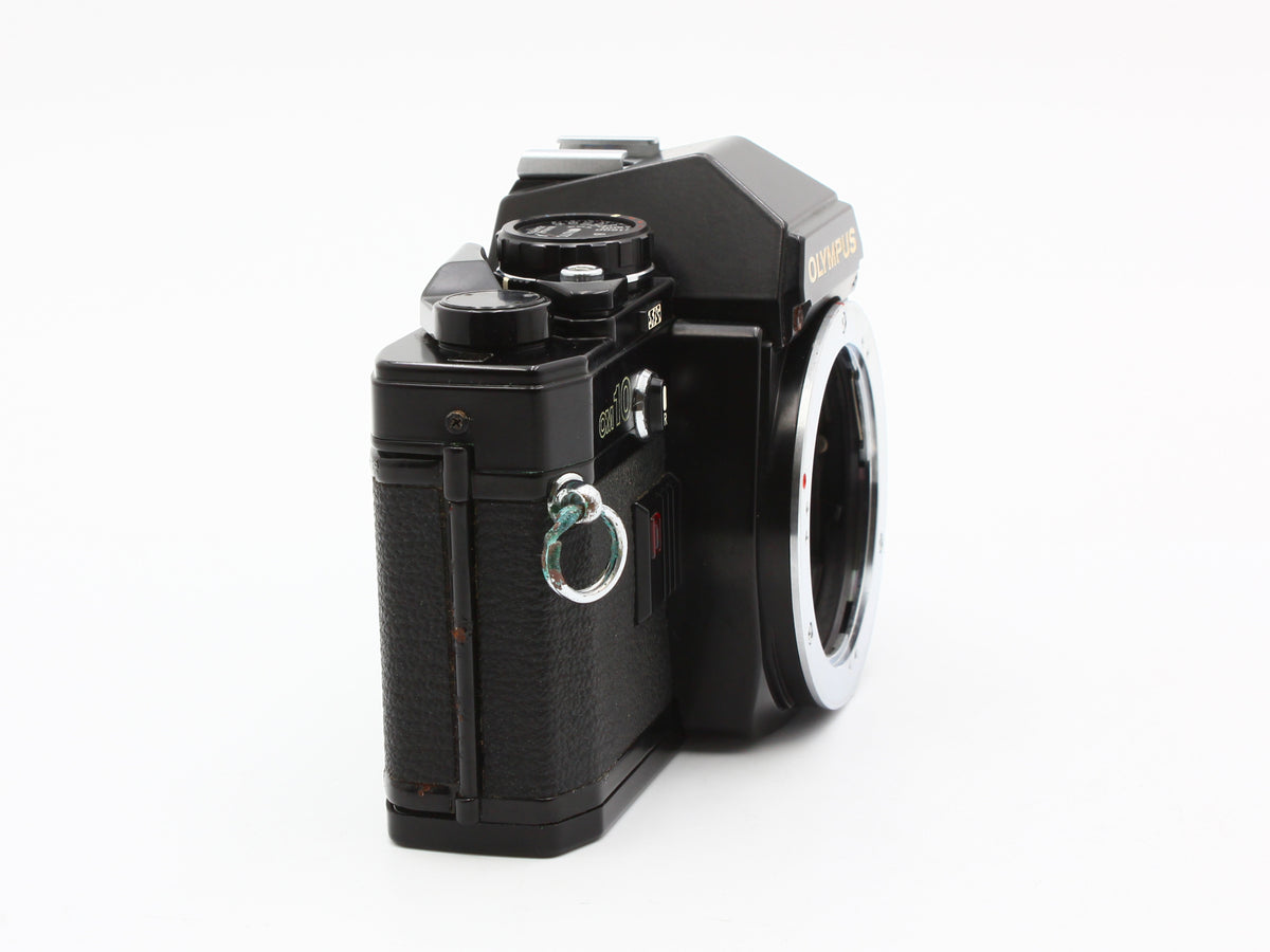 OLYMPUS OM10 SLR Film Camera E.Zuiko Auto-T 135mm f/3.5 Lens JAPAN【Exc+3】