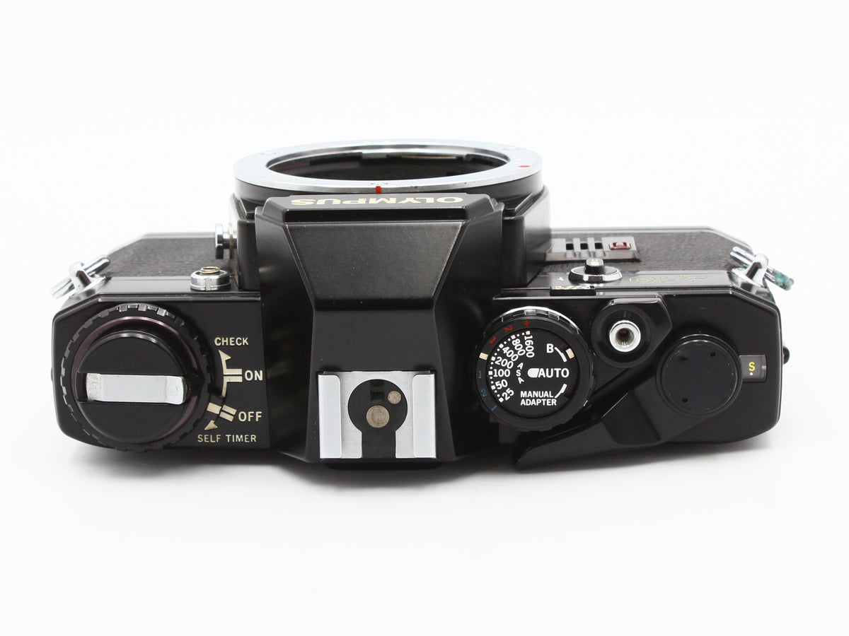 OLYMPUS OM10 SLR Film Camera E.Zuiko Auto-T 135mm f/3.5 Lens JAPAN【Exc+3】