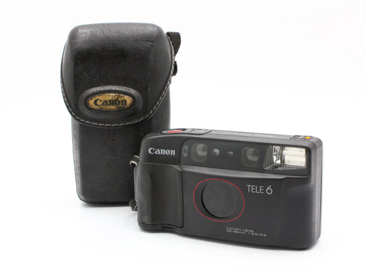 Canon Autoboy TELE6 DATE Point & Shoot 35mm Film Camera from JAPAN【Exc+5】