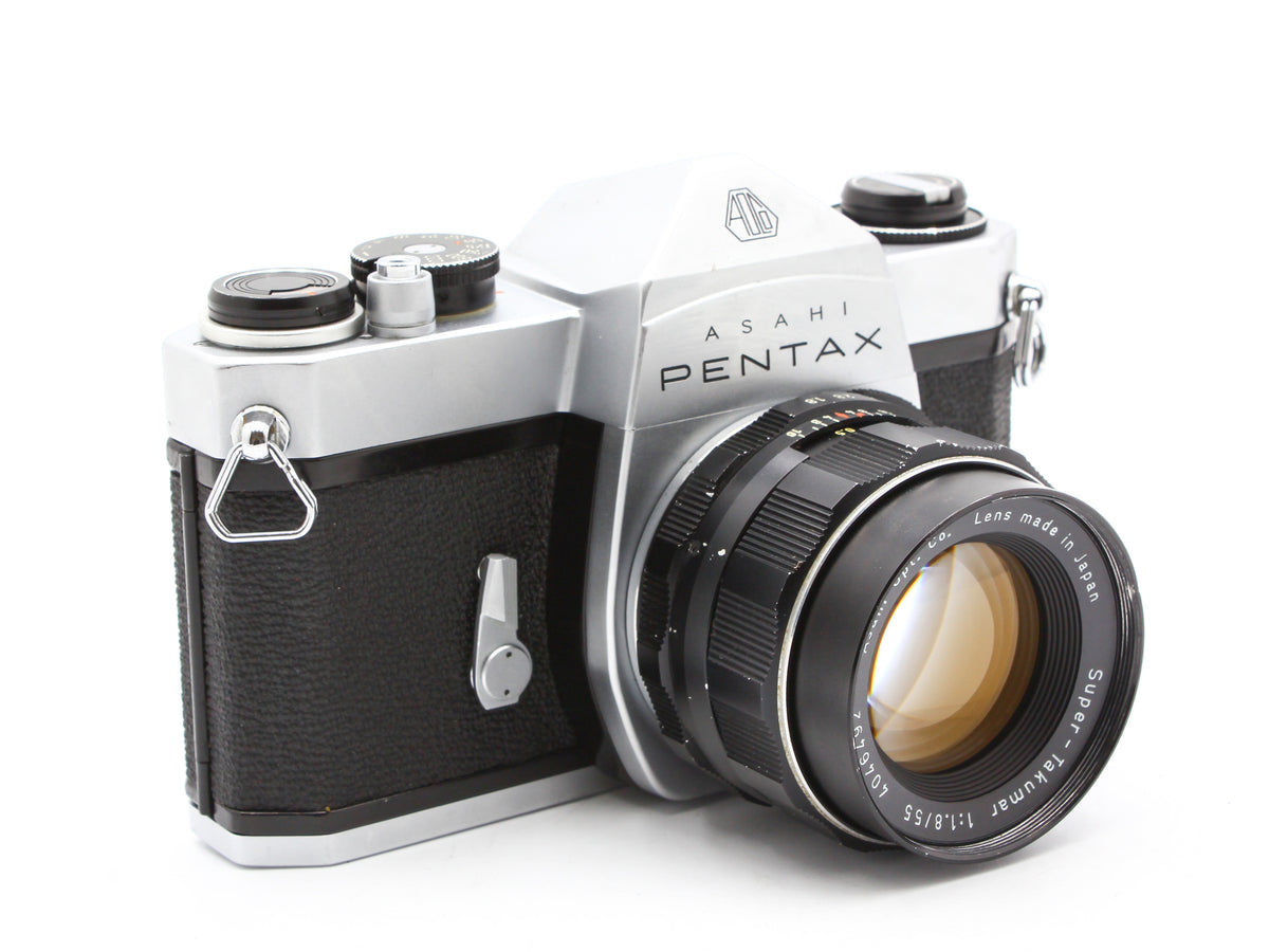 ASAHI PENTAX SL SLR Film Camera Super-Takumar 55mm f/1.8 Lens from JAPAN【Exc+5】