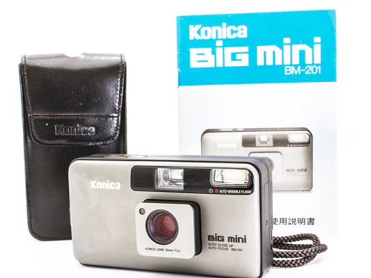 Konica Big Mini BM-201 Film Camera 35mm f/3.5 Lens from JAPAN【As-is】