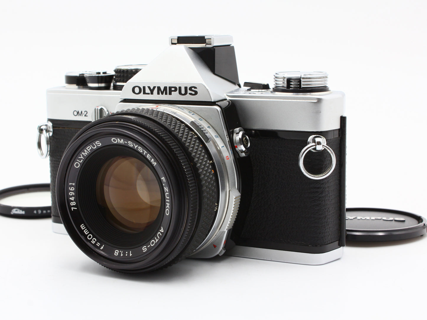 Olympus OM-2 SLR Film Camera F.Zuiko Auto-S 50mm f/1.8 Lens from JAPAN【Exc+4】