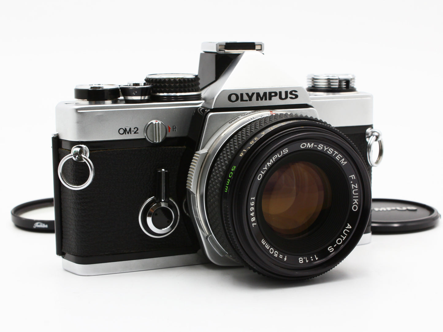 Olympus OM-2 SLR Film Camera F.Zuiko Auto-S 50mm f/1.8 Lens from JAPAN【Exc+4】