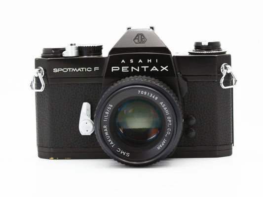 Pentax Spotmatic F 35mm SLR Film Camera SMC Takumar 55mm f/1.8 Lens【Very Good】