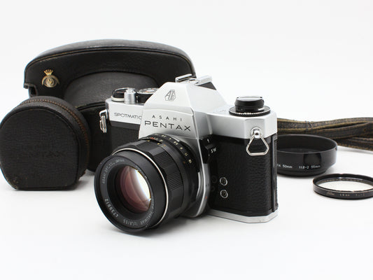 ASAHI PENTAX SPOTMATIC SP II SMC TAKUMAR 55mm f/1.8 Lens from JAPAN【Exc+4】