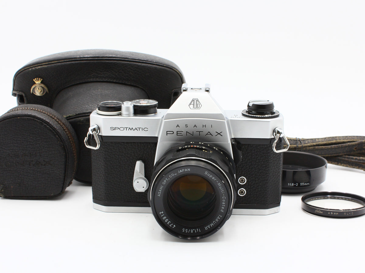 ASAHI PENTAX SPOTMATIC SP II SMC TAKUMAR 55mm f/1.8 Lens from JAPAN【Exc+4】