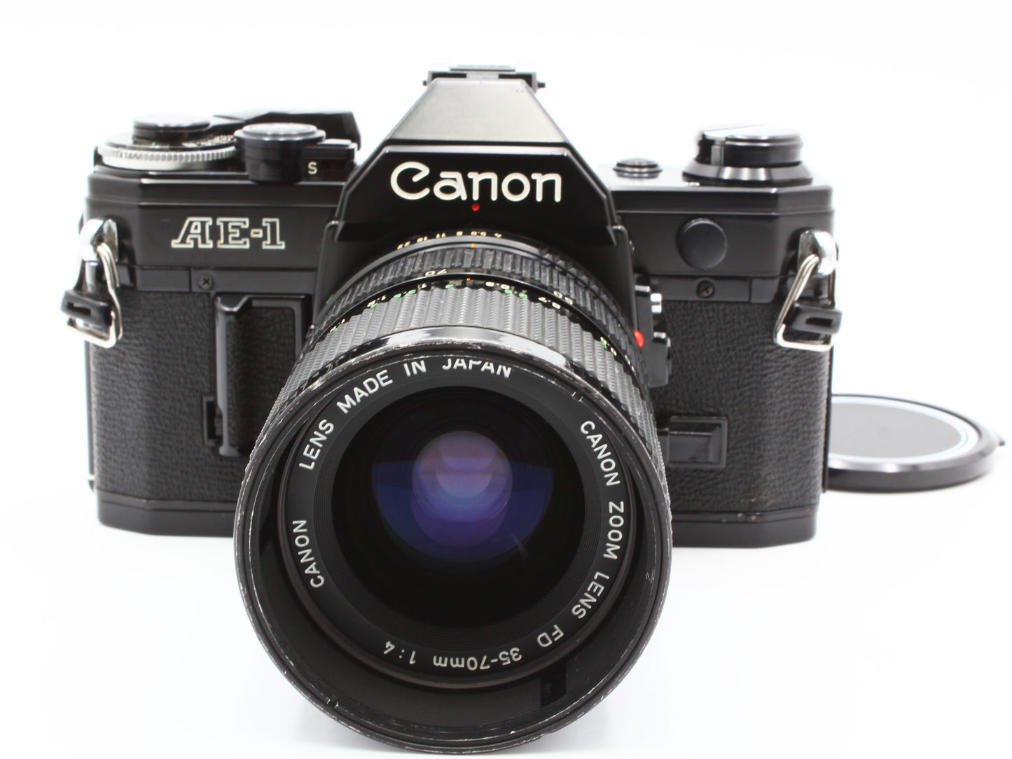 Canon AE-1 Silver Film Camera FL 50mm f/1.4 Prime Lens from JAPAN【Exc+4】