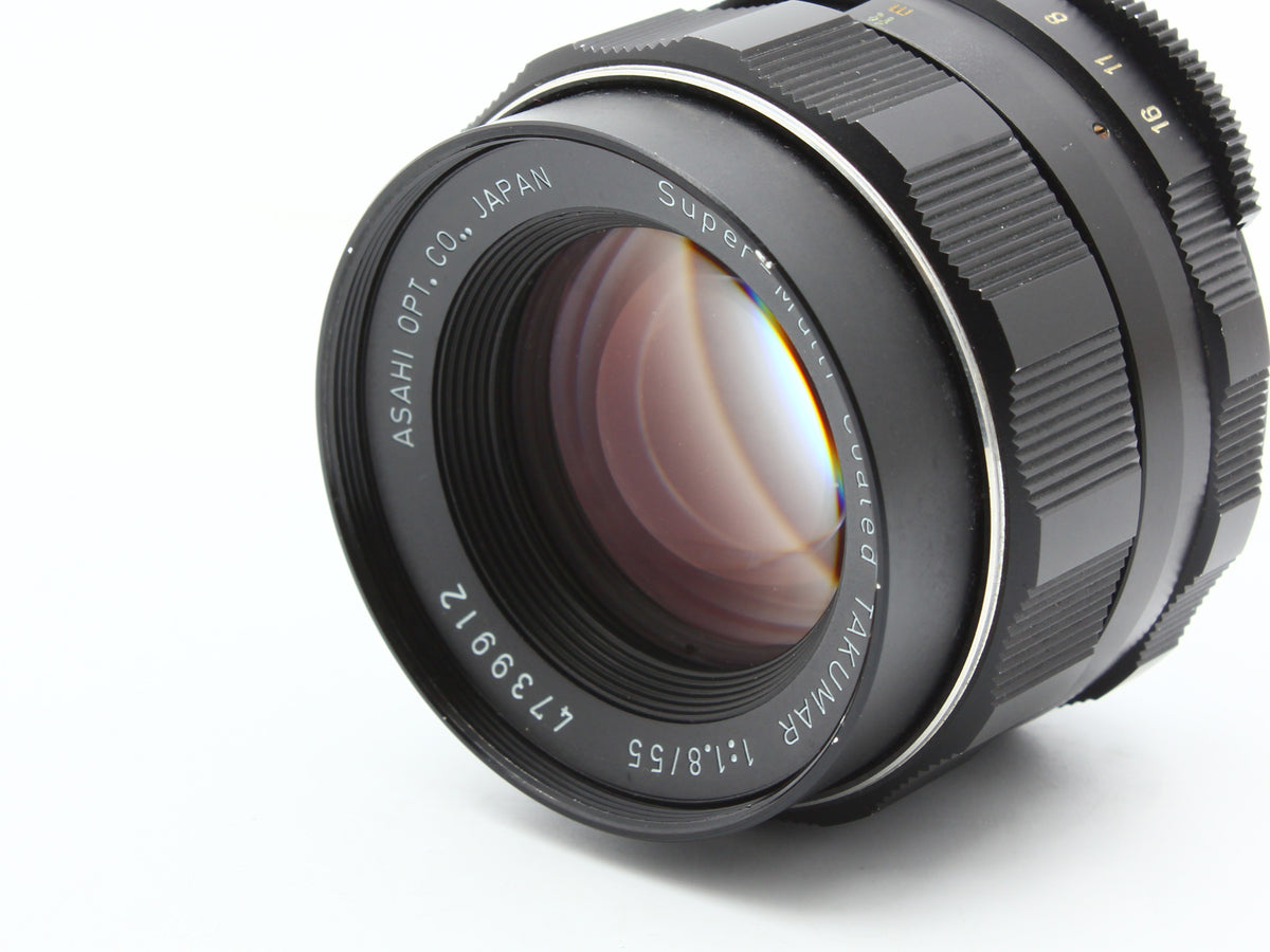 ASAHI PENTAX SPOTMATIC SP II SMC TAKUMAR 55mm f/1.8 Lens from JAPAN【Exc+4】