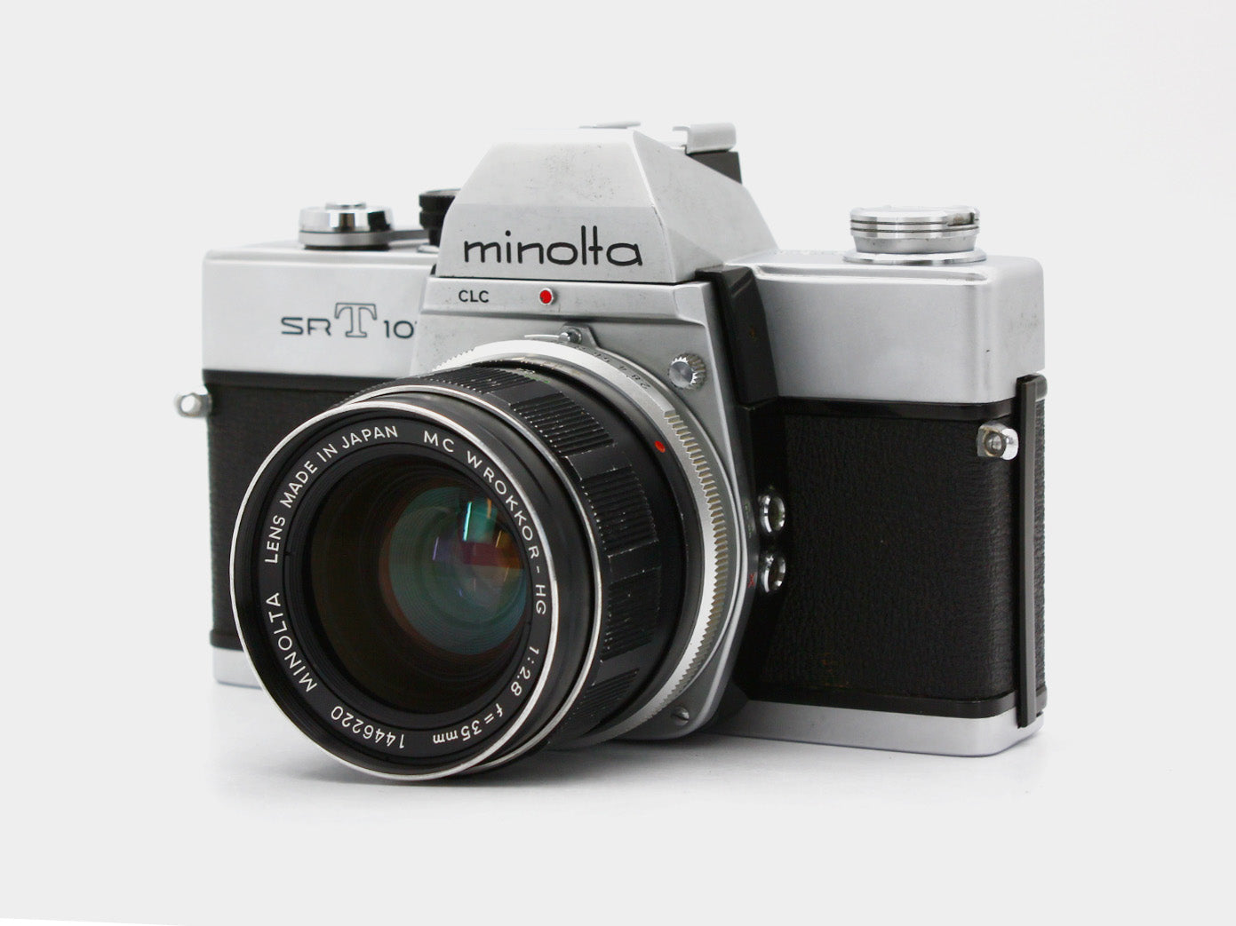Minolta SRT101 SLR Film Camera MC W.Rokkor-HG 35mm f/2.8 Lens from JAPAN【Exc+4】