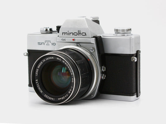 Minolta SRT101 SLR Film Camera MC W.Rokkor-HG 35mm f/2.8 Lens from JAPAN【Exc+4】
