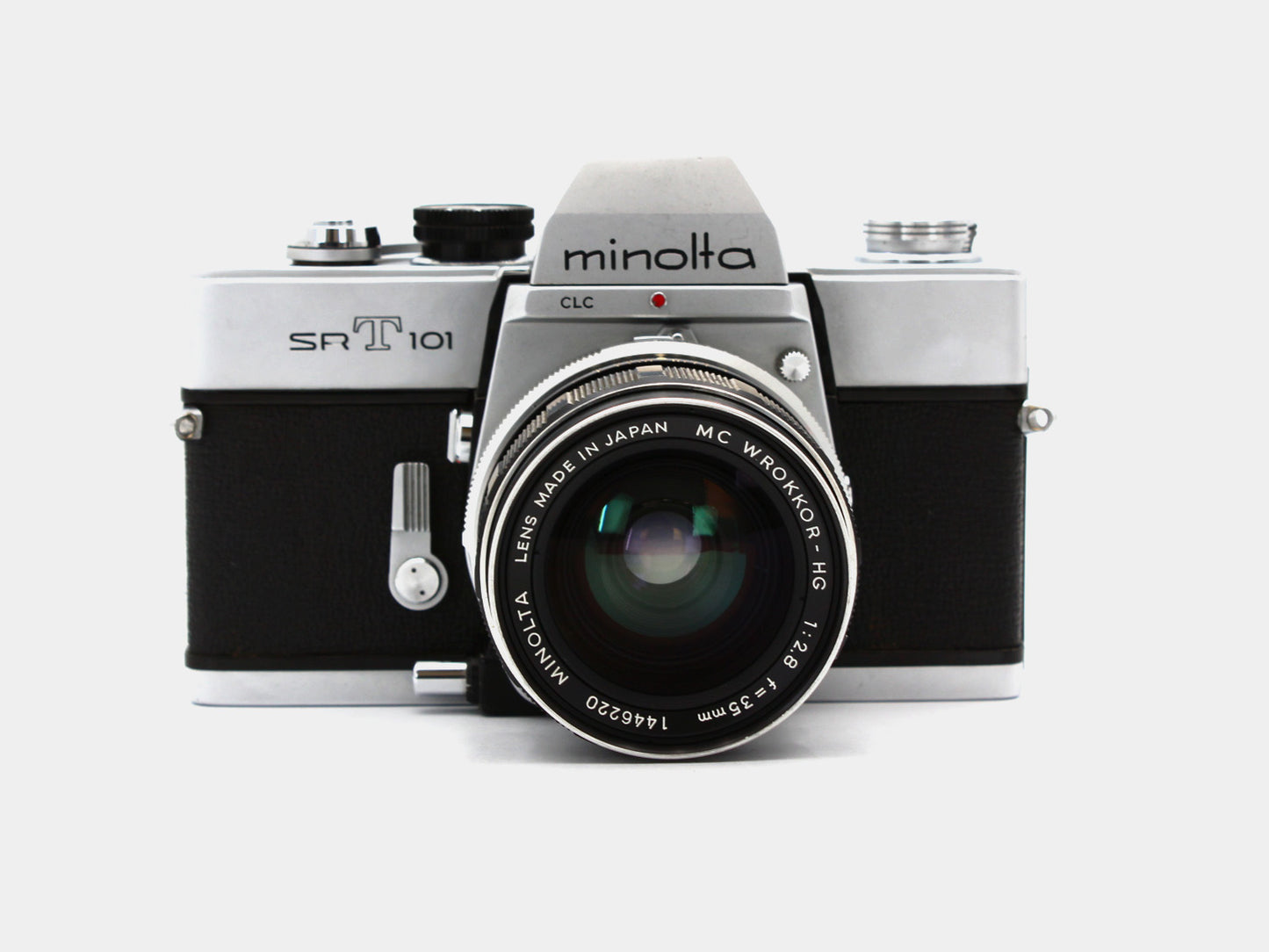 Minolta SRT101 SLR Film Camera MC W.Rokkor-HG 35mm f/2.8 Lens from JAPAN【Exc+4】