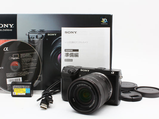 SONY NEX-7 24.3MP Digital Camera 18-55mm f/3.5-5.6 Lens from JAPAN【Exc+4】