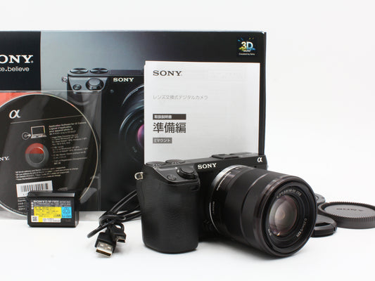 SONY NEX-7 24.3MP Digital Camera 18-55mm f/3.5-5.6 Lens from JAPAN【Exc+4】