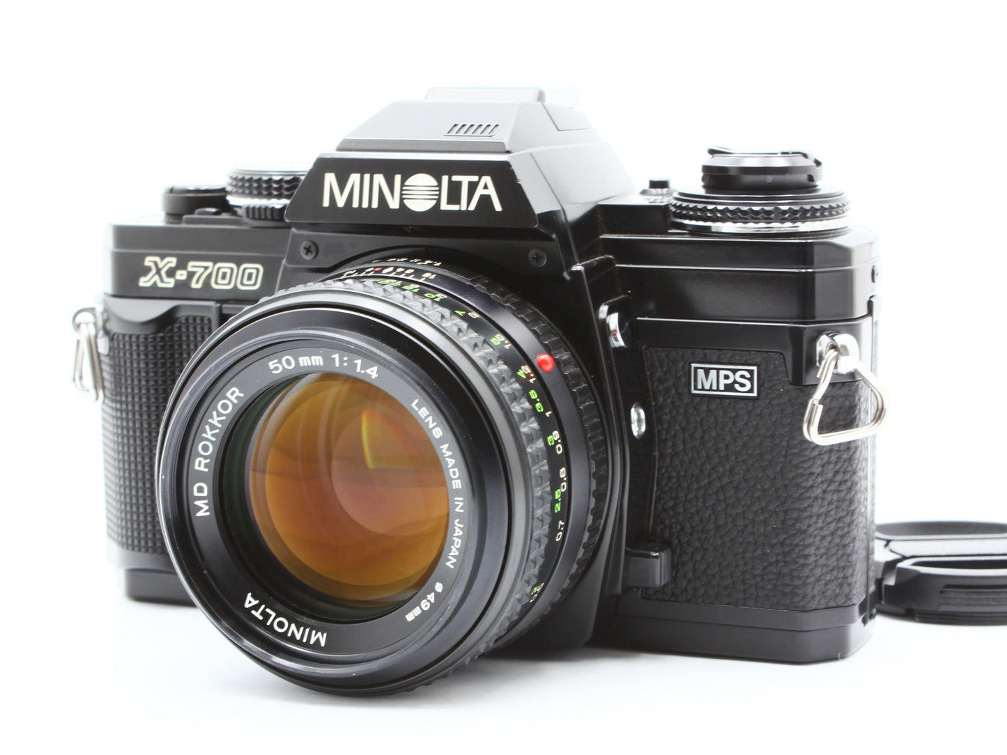 Minolta X-700 Black Film Camera MD Rokkor 50mm f/1.4 Lens from JAPAN【Exc+4】