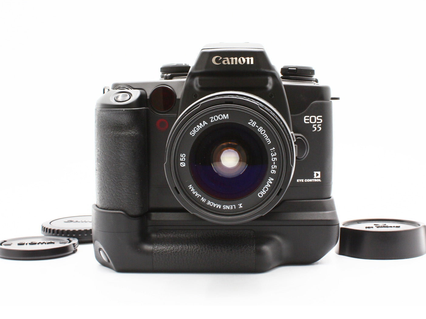 Canon EOS 55 Eye Control 35mm Film Camera Sigma 28-80mm f/3.5-5.6 Lens JP【Exc+4】