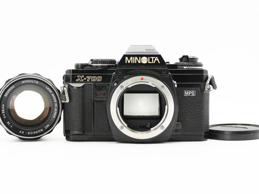 MINOLTA X-700 SLR 35mm Film Camera MC Rokkor PF 58mm f/1.4 from JAPAN【Exc+3】