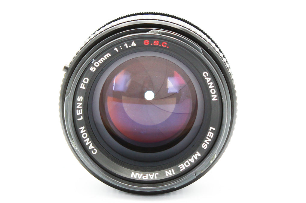Canon AE-1 PROGRAM SLR Film Camera BLACK FD 50mm f/1.4 S.S.C. Lens JAPAN【Exc+4】