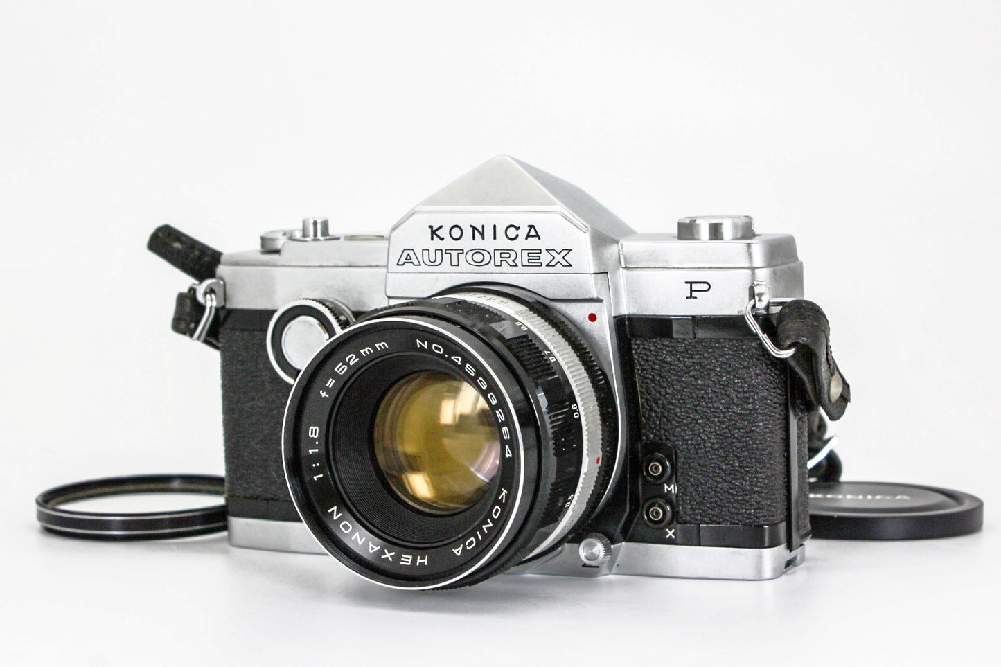 Konica Autorex P 35mm Film Camera Konica Hexanon 52mm f/1.8 Lens JAPAN【Exc+4】