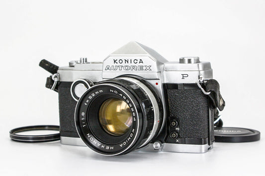 Konica Autorex P 35mm Film Camera Konica Hexanon 52mm f/1.8 Lens JAPAN【Exc+4】